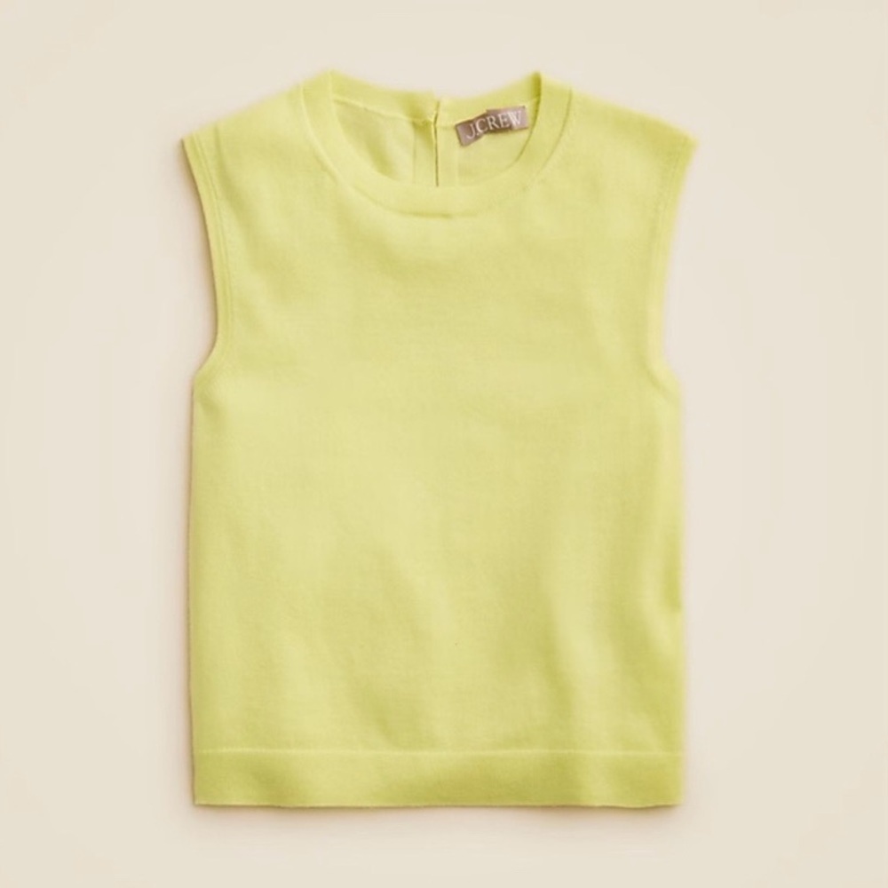 J. Crew Featherweight cashmere-blend cropped sweater shell